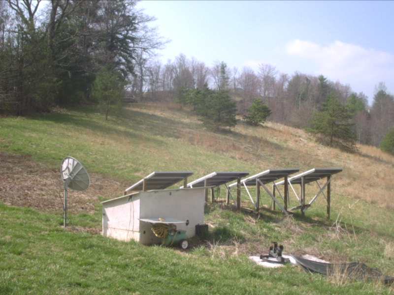 View from our front porch Picture of our solar setup