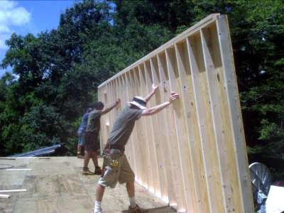 first wall goes up