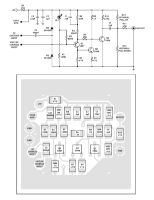 Schematic and stuff chart for the real thing in production.