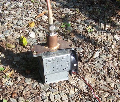 Magnetron with coax type N output