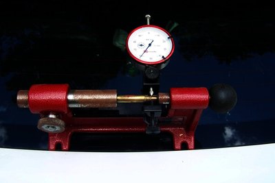 TIR measuring tool with old .223 mil-surp in it.  Yes, they aren't very straight the way the military makes them, and straightening them doesn't really work.