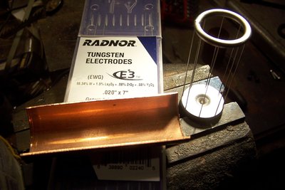 Here it is, before anodizing the Ti and staking in the rods.  Just a test assembly to make sure I got all the pieces done correctly.