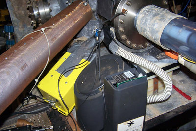 New stuff at the back end.  More work required here, I just couldn't wait to test what I've already done, like move the neutron detector, new oven, fan and so on.