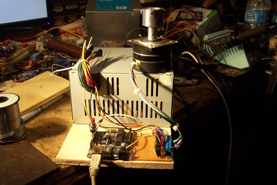 Proto now tested.  This motor is much stronger than I expected, and faster - but I slowed it down because it seems to look cooler that way.