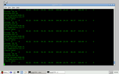 Raw sceenshot from pi