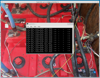 Remote screen from a pi in my battery box.