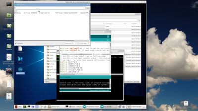 Remote arduino dev on nuc via a pi in the fusor control box...heh.  A good worker gets the good tools going on.