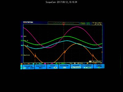 Slightly higher frequency and amplitude