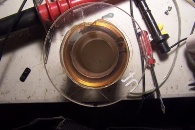 Glued in place, waiting for terminal block
