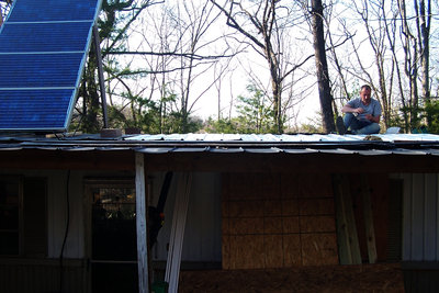 CurtisF helping on the new roof....