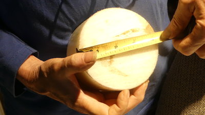 The big piece of HDPE that did give a 4::1 reduction