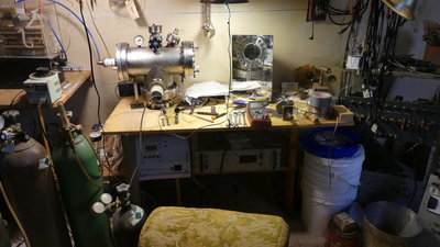 From a distance.  Yes, that rack has tube type opamps in it (Philbrick).  I might even use them, they are very hard to hurt with EMI.  The gas cylinders shown are just shop gasses - He, Ne, N2 - what I had on hand for other games.