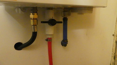My mod to the hot water side.