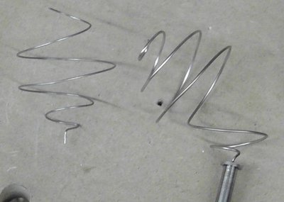 The results of the currents we drew through our 0.045&quot; diameter Ti spiral