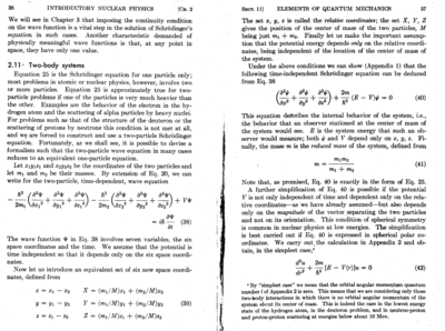 Note footnote under eq 42 - simplifying assumption that may not be realized in all cases (but assumed without saying elsewhere)