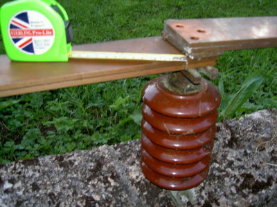 2 off 3" x 0.25" solid copper bus &amp; standoff's