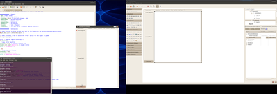 Screenshot of infant gui and coding tools