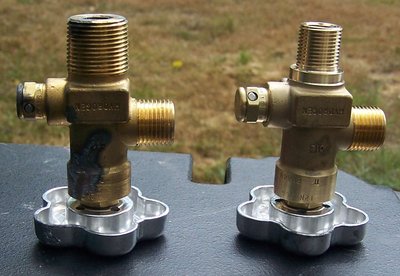 Valves before and after Joe's work