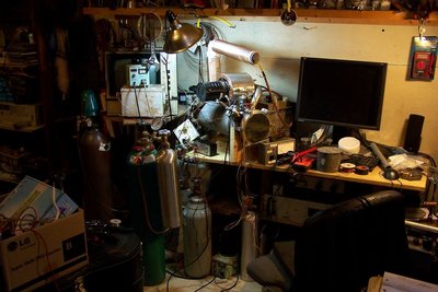 Gas setup and upstairs fusor